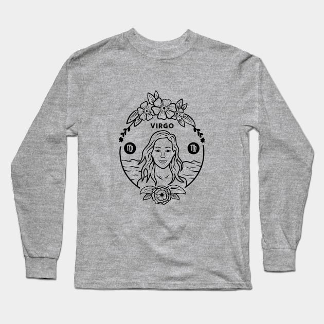 Virgo Long Sleeve T-Shirt by FluentShirt